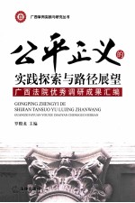 公平正义的实践探索与路径展望 广西高院优秀调研成果汇编
