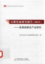 首都发展研究报告 2013 发展战略及产业研究