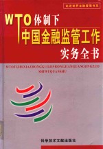 WTO体制下中国金融监管工作实务全书