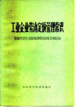 工业企业劳动定额管理常识