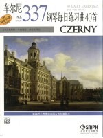 车尔尼钢琴每日练习曲40首 作品337