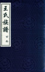 王氏族谱 首卷