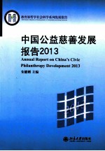 中国公益慈善发展报告 2013=Annual report on China's civic philanthropy development 2013