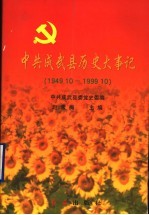 中共成武县历史大事记 1949.10-1999.10