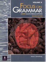 FOCUS ON GRAMMAR A BASIC COURSE FOR REFERENCE AND PRACTICE SECOND EDITION VOLUME B