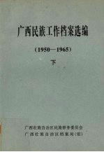 广西民族工作档案选编  1950-1965  下