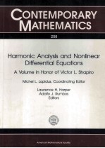 CONTEMPORARY MATHEMATICS 208 Harmonic Analysis and Nonlinear Differential Equations