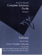 Complete Solutions Guide CALCULUS SEVENTH EDITION Volume I
