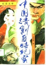 纪实文学 中国清剿匪特纪实