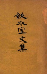 饮冰室全集 第15版