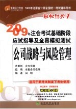 2009年CPA考试基础阶段应试指导及全真模拟测试 公司战略与风险管理(适用新考试办法)
