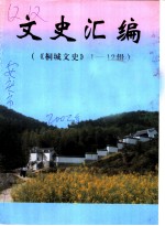 文史汇编 《桐城文史》 1-12辑