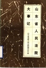 山东省人民法院大事记 1937-1983
