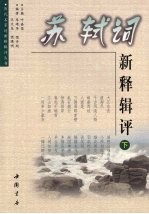 苏轼词新释辑评 下