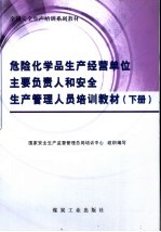 全国安全生产培训系列教材 危险化学品生产经营单位主要负责人和安全生产管理人员培训教材 下