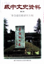 咸宁文史资料 第3辑 李自成归宿研究专辑