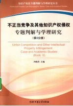 不正当竞争及其他知识产权侵权专题判解与学理研究 第2分册