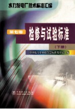 水力发电厂技术标准汇编 第7卷 检修与试验标准 下