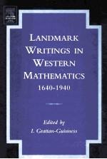Landmark Writings in Western Mathematics 1640-1940