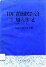 山东省国民经济计划大事记 1949-1990