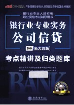 银行业专业实务 公司信贷考点精讲及归类题库