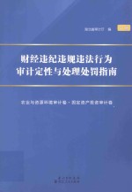 财经违纪违规违法行为审计定性与处理处罚指南 中
