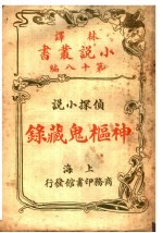 侦探小说 神枢鬼藏录 第18编