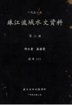 1951年珠江流域水文资料 第2册 降水量、蒸发量