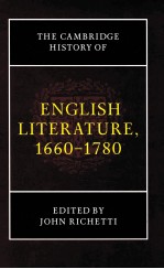 THE CAMBRIDGE HISTORY OF ENGLISH LITERATURE 1660-1780