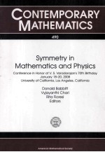 CONTEMPORARY MATHEMATICS 490 Symmetry in Mathematics and Physics