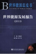 世界能源蓝皮书 世界能源发展报告 2013