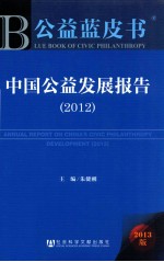 中国公益发展报告 2013版