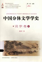 中国分体文学学史 词学卷上