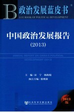 中国政治发展报告 2013
