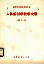 高等师范院校体育专业人体解剖学教学大纲 四年制