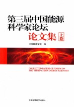 《第三届能源科学家论坛》论文集 上