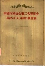 中国作家协会第二次理事会会议 扩大 报告发言集