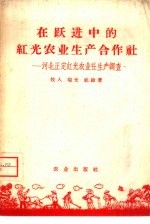 在跃进中的红光农业生产合作社 河北正定红光农业社生产调查