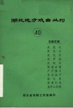 湖北地方戏曲丛刊 第40辑