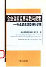 企业效能监察实践与探索 中央企业效能监察工作研讨会专辑
