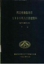 河北省秦皇岛市1990年人口普查资料 电子计算机汇总 下