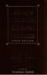bailey's industrial oil and fat products volume 2 sixth edition