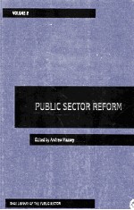 SAGE LIBRARY OF THE PUBLIC SECTOR PUBLIC SECTOR REFORM VOLUME II MANAGEMENT AND POST NEW PUBLIC MA