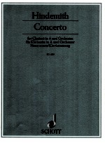Concerto for klarinette in A and orchester 1947 ed 4025