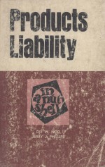 PRODUCTS LIABILITY IN A NUTSHELL SECOND EDITION