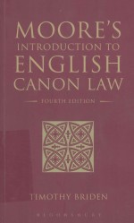 MOORE'S INTRODUCTION TO ENGLISH CANON LAW FOURTH EDITION