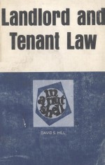 LANDLORD AND TENANT LAW IN A NUTSHELL