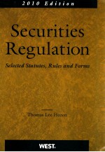 SECURITIES REGULATION SELECTED STATUTES