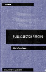 SAGE LIBRARY OF THE PUBLIC SECTOR PUBLIC SECTOR REFORM VOLUME IV DIFFERENT PATHS TO REFORM:AFICAN