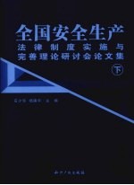 全国安全生产法律制度实施与完善理论研讨会论文集 下